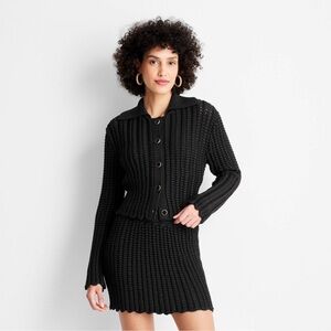 Women's Braided Button-Front Cardigan - Future Collective with Jenee Naylor